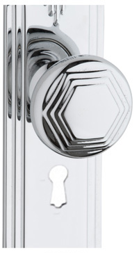 Tradco 1245CP Covered Escutcheon Polished Chrome 60x20mm 